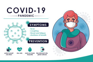 Coronavirus Infographic Kawaii Design