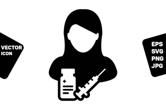 Medical Icon Vector with Vaccine Syringe: A Versatile Visual Tool for Health Communication