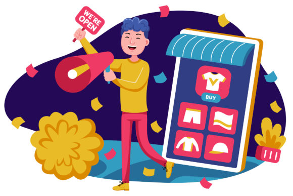 Shopping Vector Illustration 07: A Strategic Tool for Visual Communication