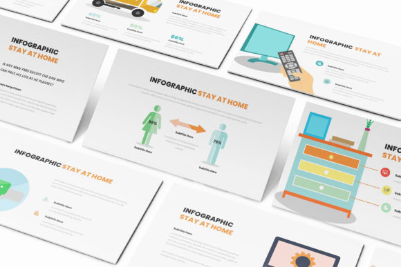 Stay at Home Infographic Google Slides: A Practical Presentation Tool for Remote Work and Home-Based Projects